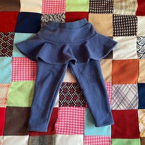 Alex + Nova Blue Sabrina Plush Skirt Leggings 2T
